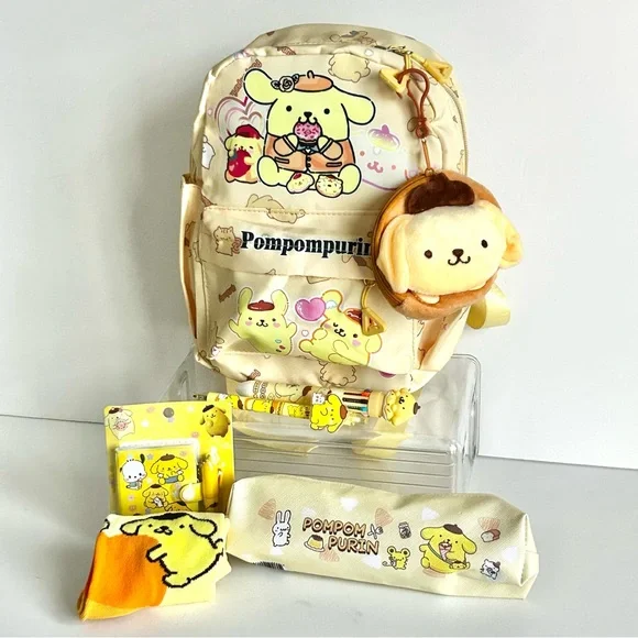 💛(POM301) Pompompurin Adorable 7-Piece Backpack Bundle! - Picture 11 of 11
